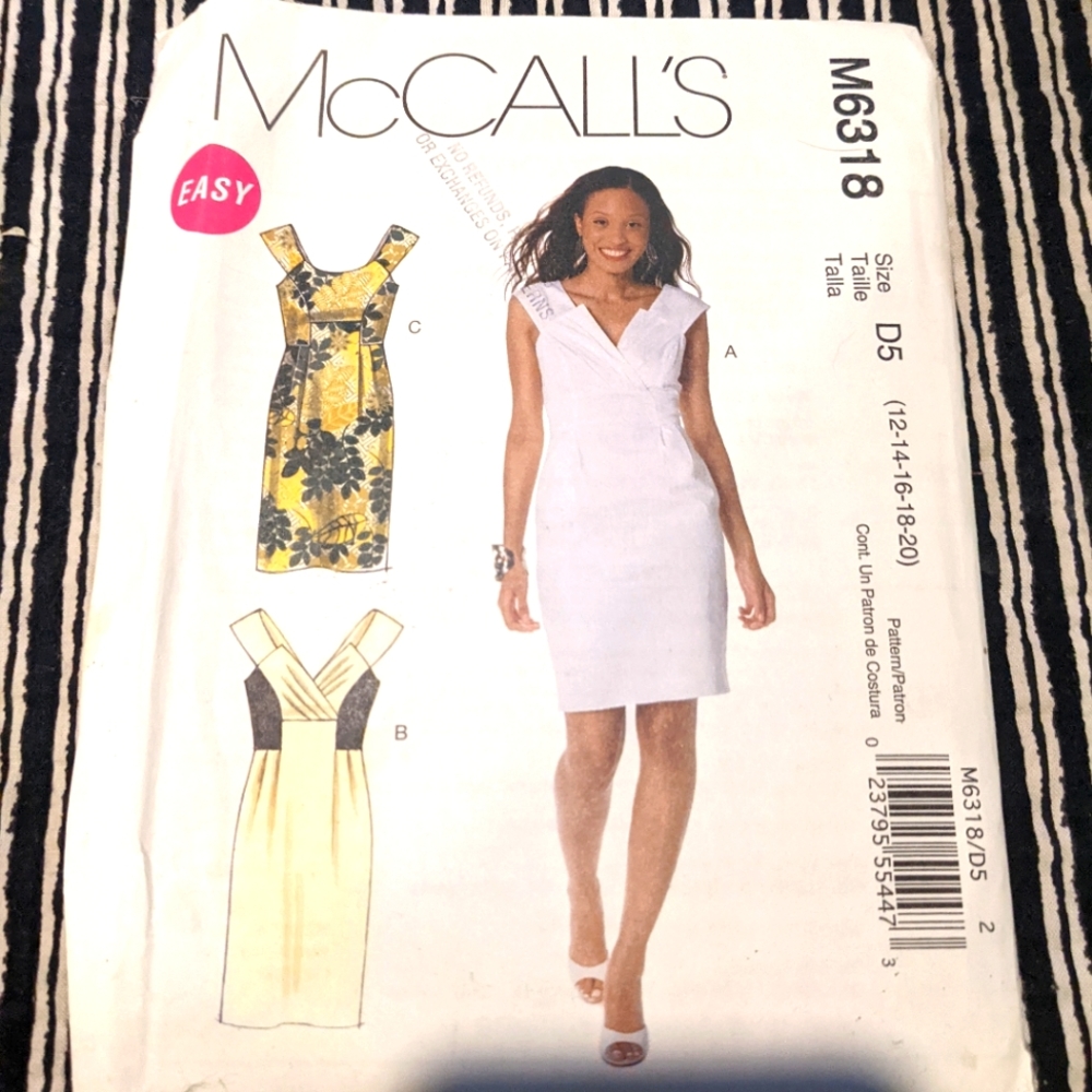 McCall's M6318 size D5 12-14-16-18-20